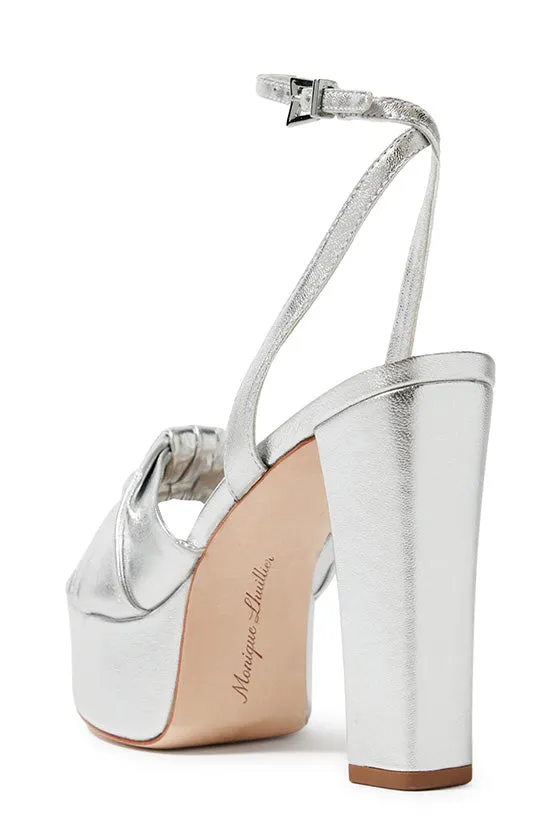 Kris Metallic Leather Platform