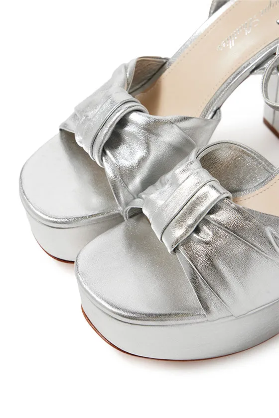 Kris Metallic Leather Platform