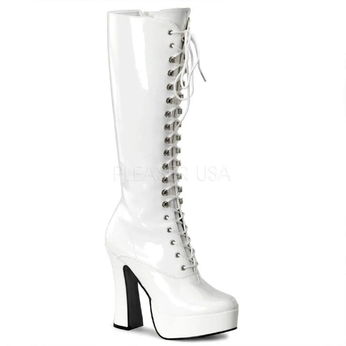 Lace Up Knee High Platform Boots