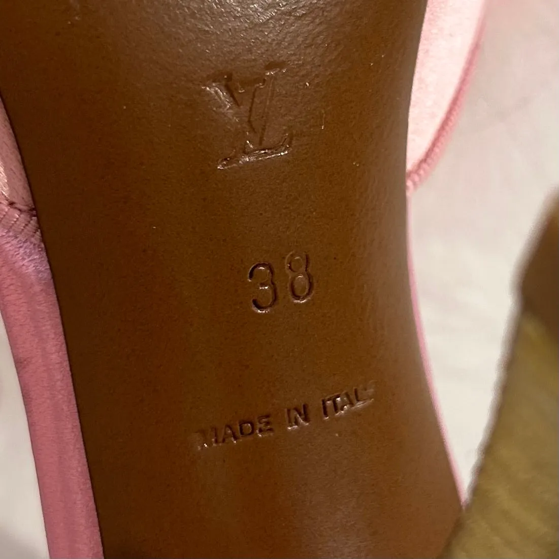 Louis Vuitton Pink Marabou Feather Heels