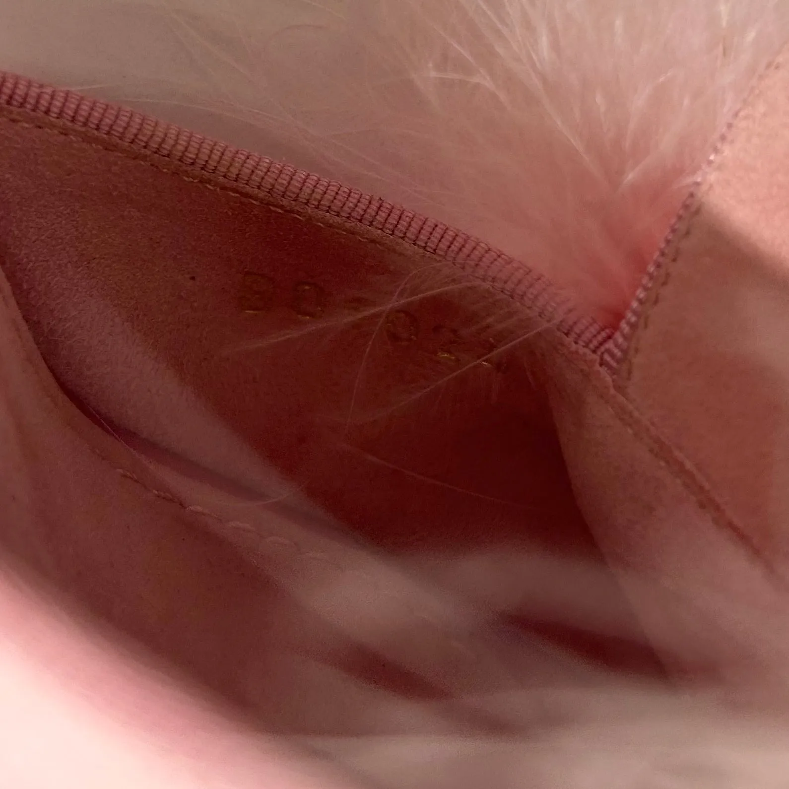 Louis Vuitton Pink Marabou Feather Heels