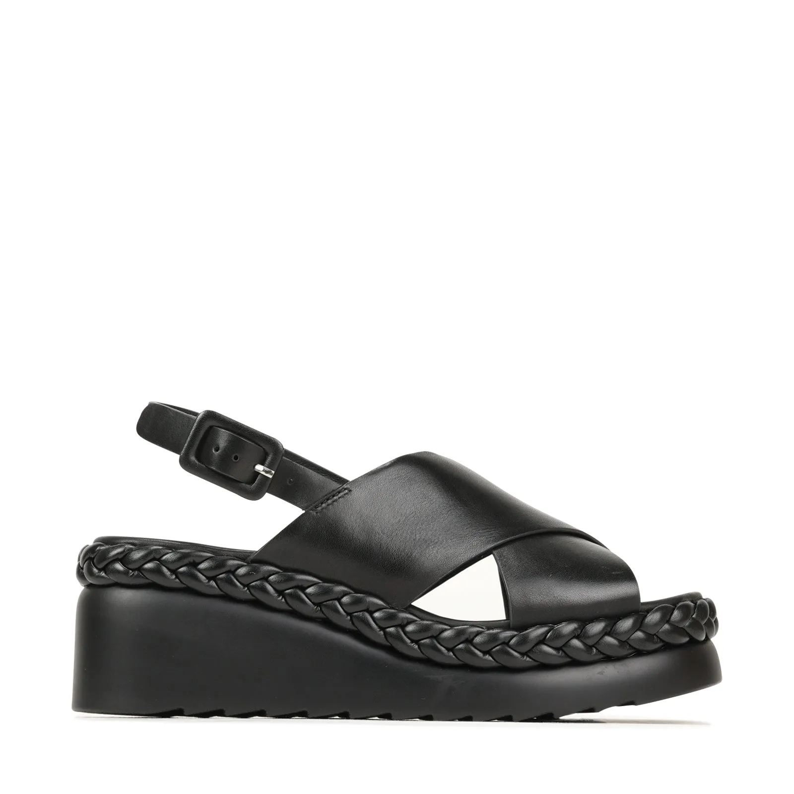 MELIA WEDGE SLIDE LEATHER