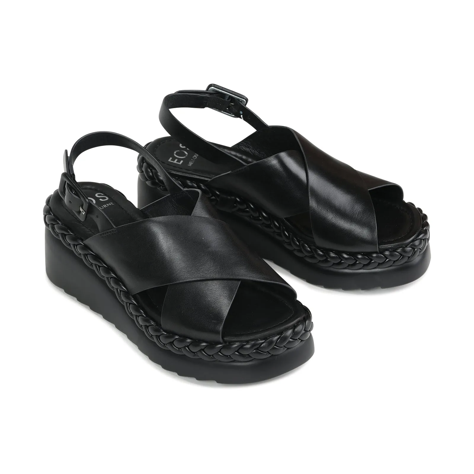 MELIA WEDGE SLIDE LEATHER