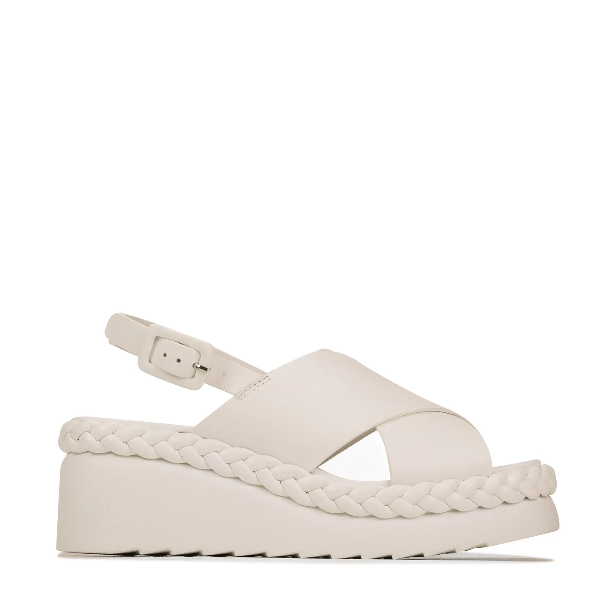 MELIA WEDGE SLIDE LEATHER
