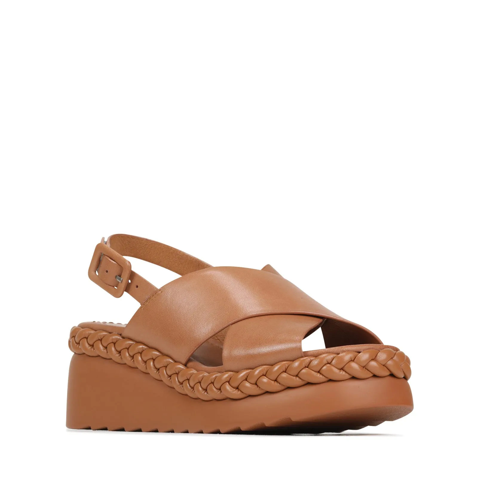 MELIA WEDGE SLIDE LEATHER