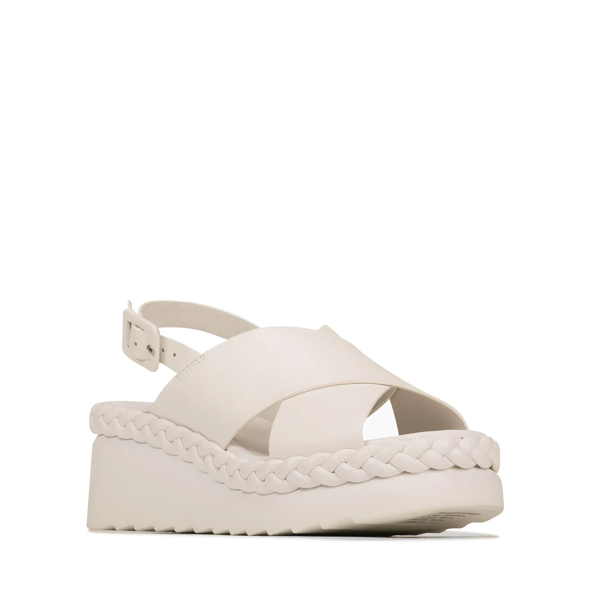 MELIA WEDGE SLIDE LEATHER
