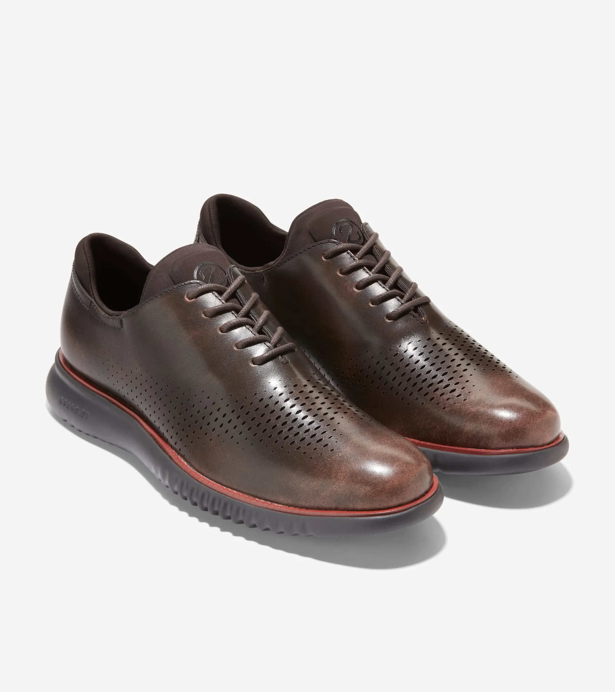 Men's 2.ZERØGRAND Lined Laser Wingtip Oxfords