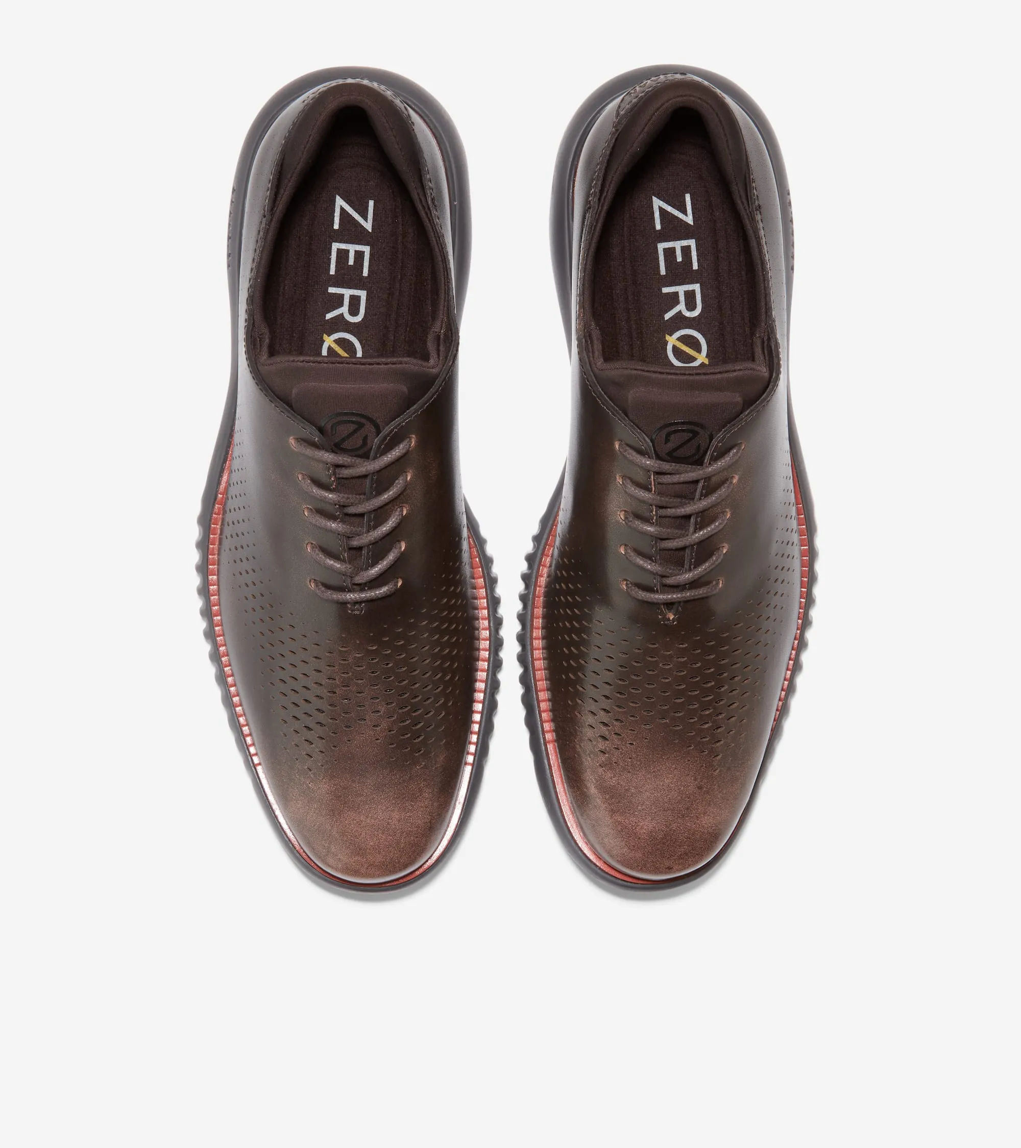 Men's 2.ZERØGRAND Lined Laser Wingtip Oxfords