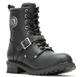 Men's Faded Glory Skull Waterproof Motorcycle Boots