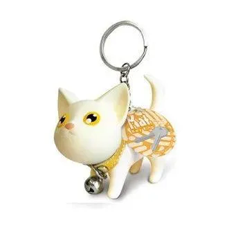 Meow Doll Black Kitten with Bell Keychain