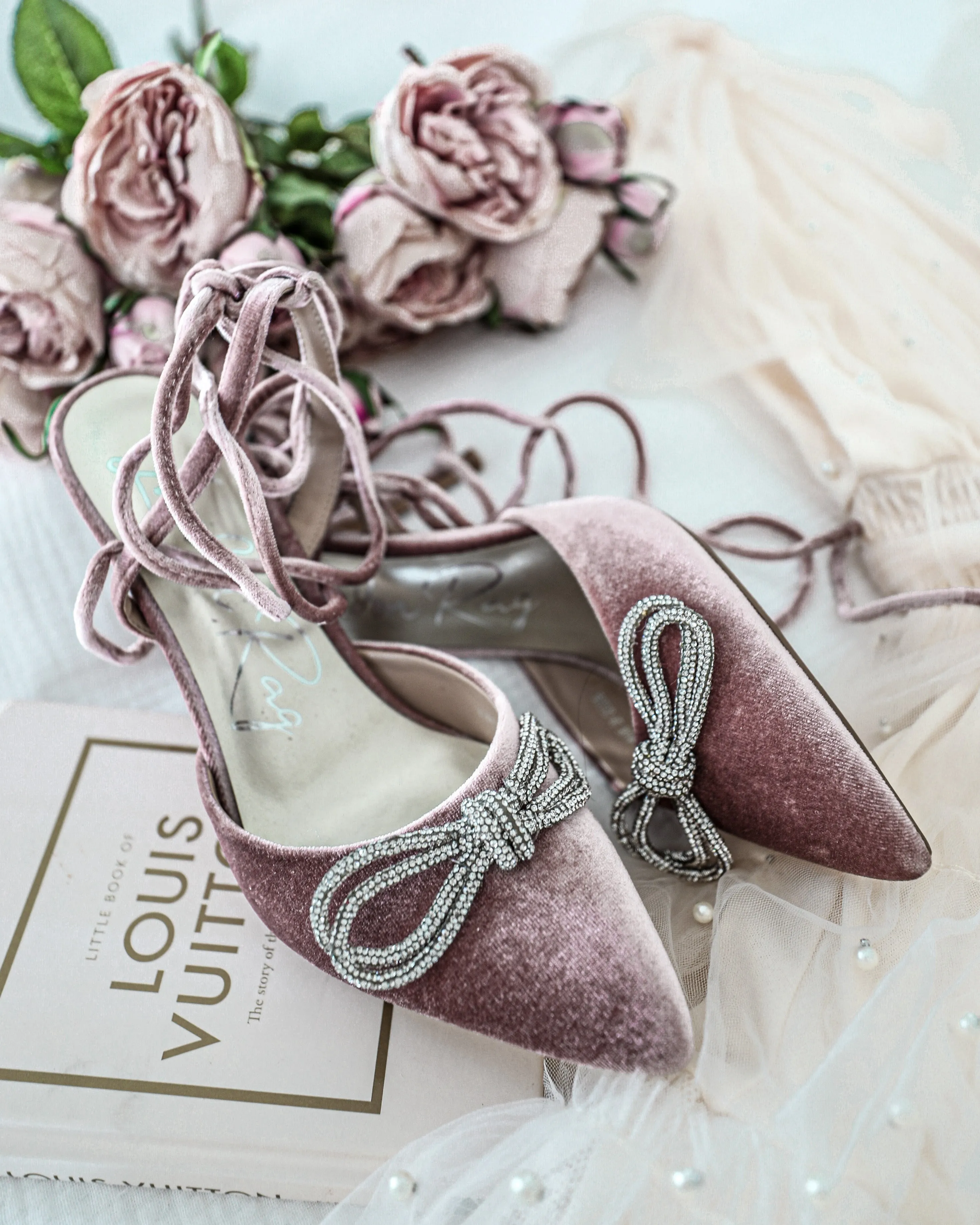 Mexia Mauve Velvet Heels