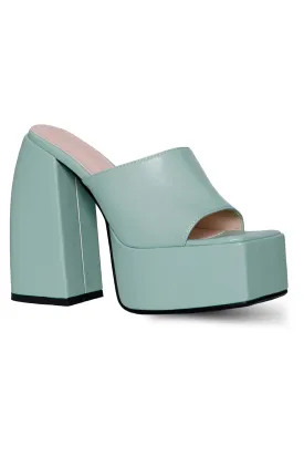MULE PLATFORM HEELS