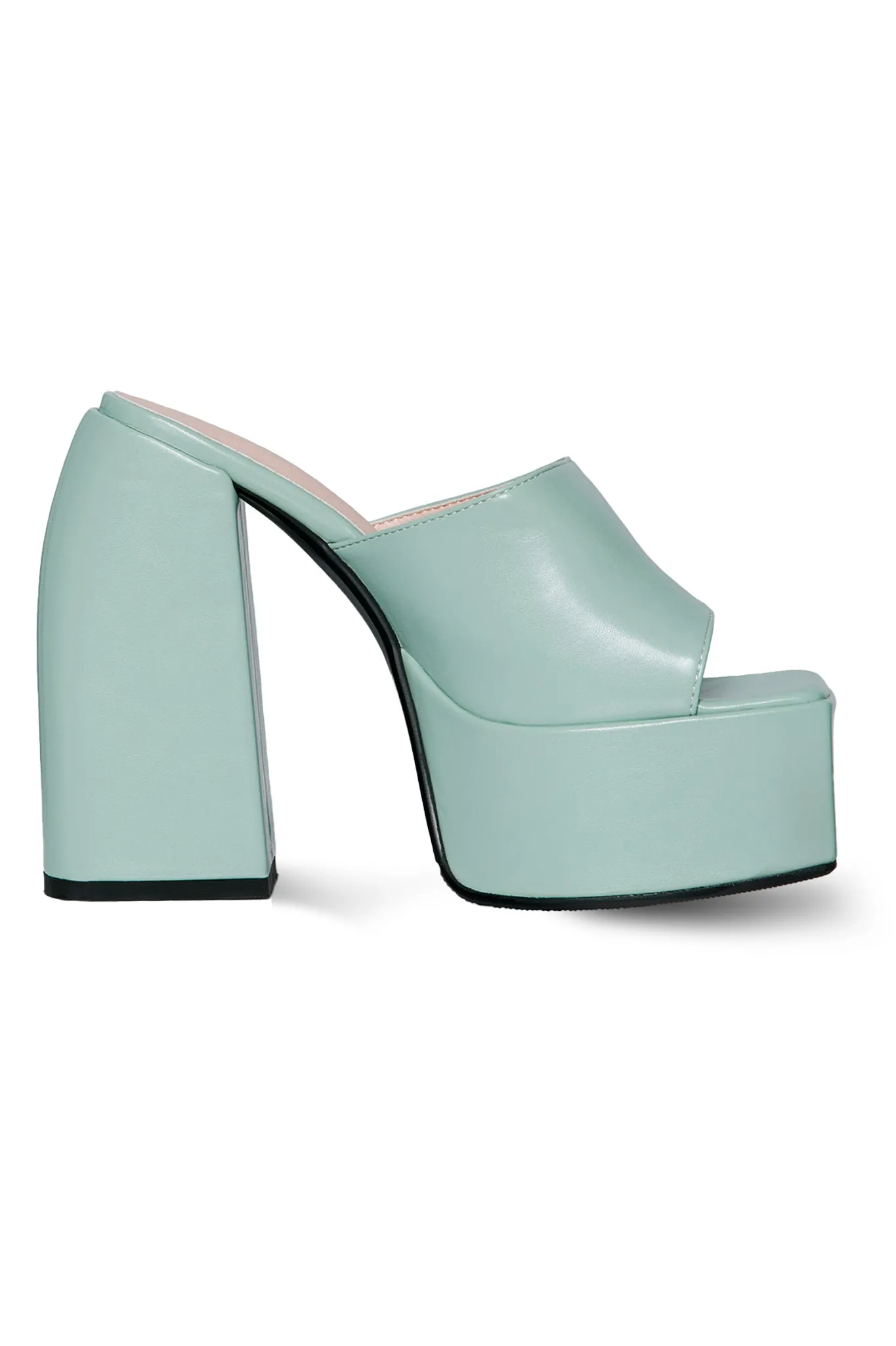 MULE PLATFORM HEELS