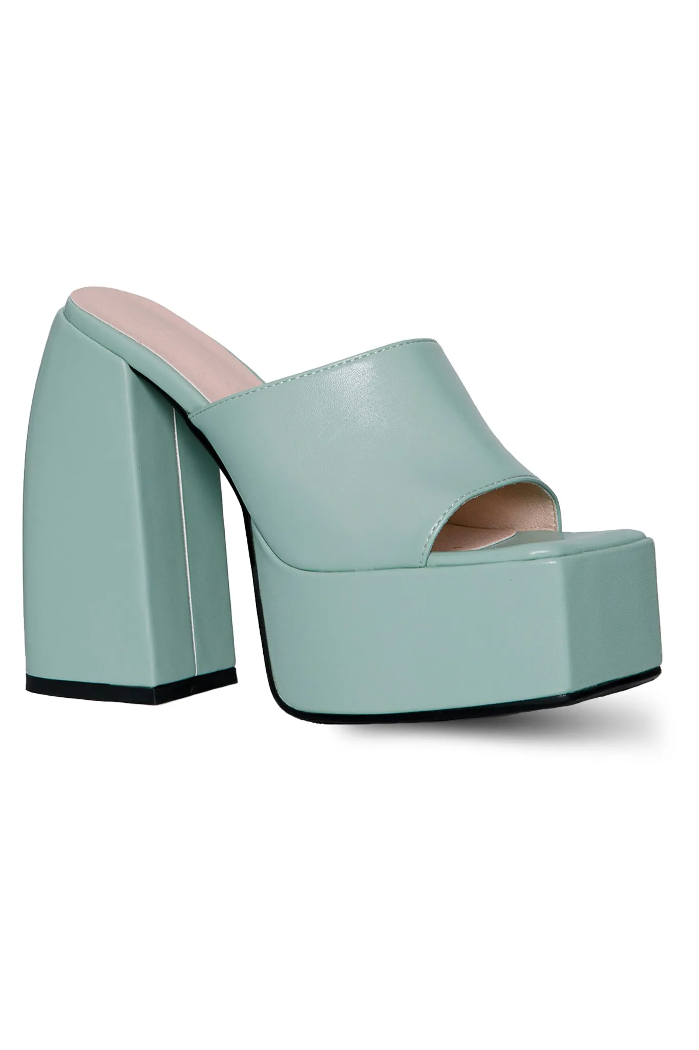 MULE PLATFORM HEELS