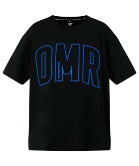 Oversized Pump Tee Black/Electric Blue