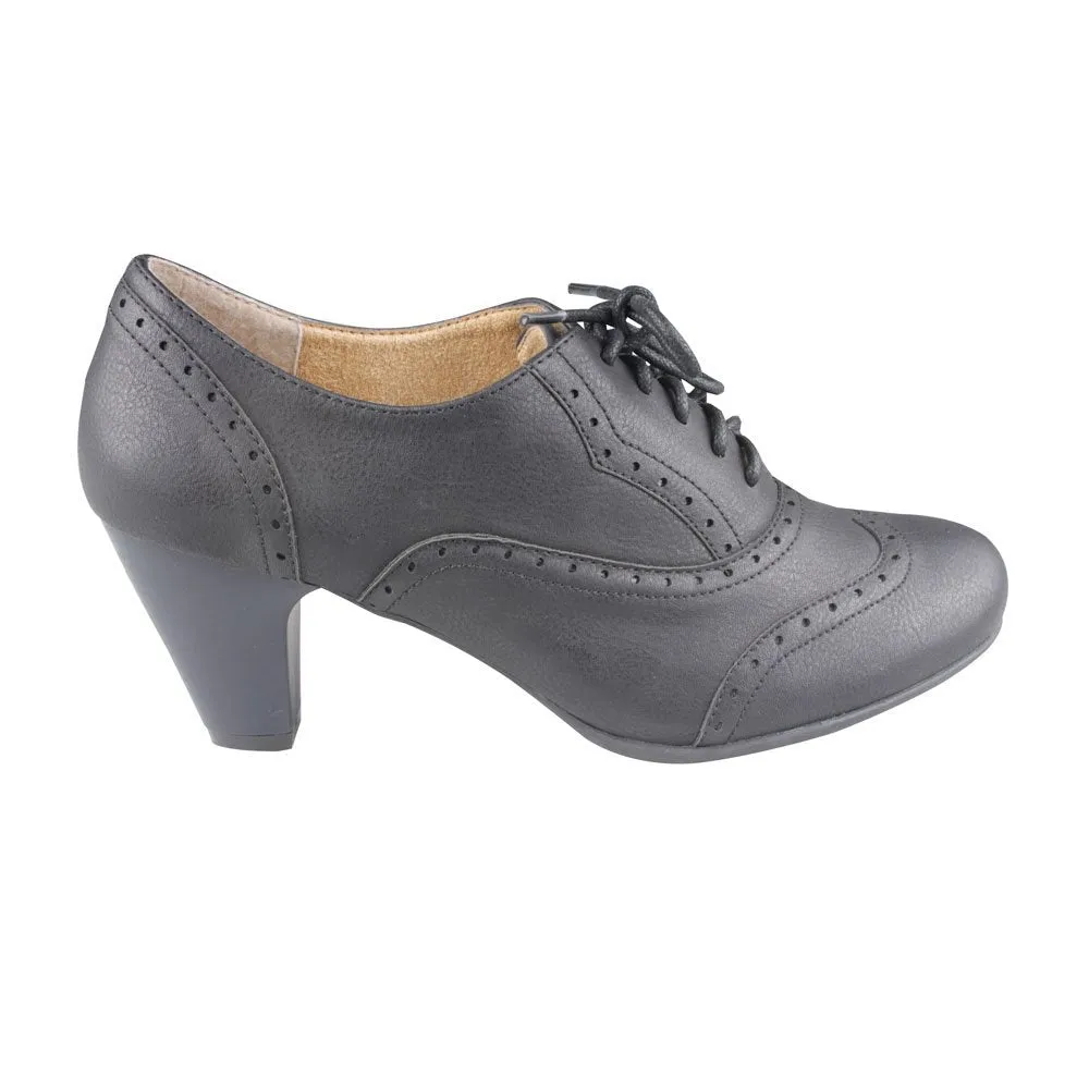 REFRESH AMANY-01 Women's Cuban heel Ankle booties Oxfords