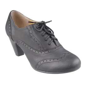 REFRESH AMANY-01 Women's Cuban heel Ankle booties Oxfords
