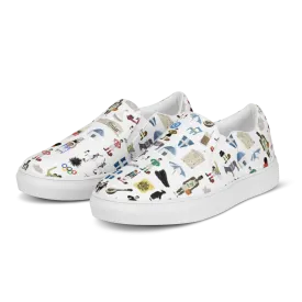 So You're Greek Mens slip-on canvas shoes