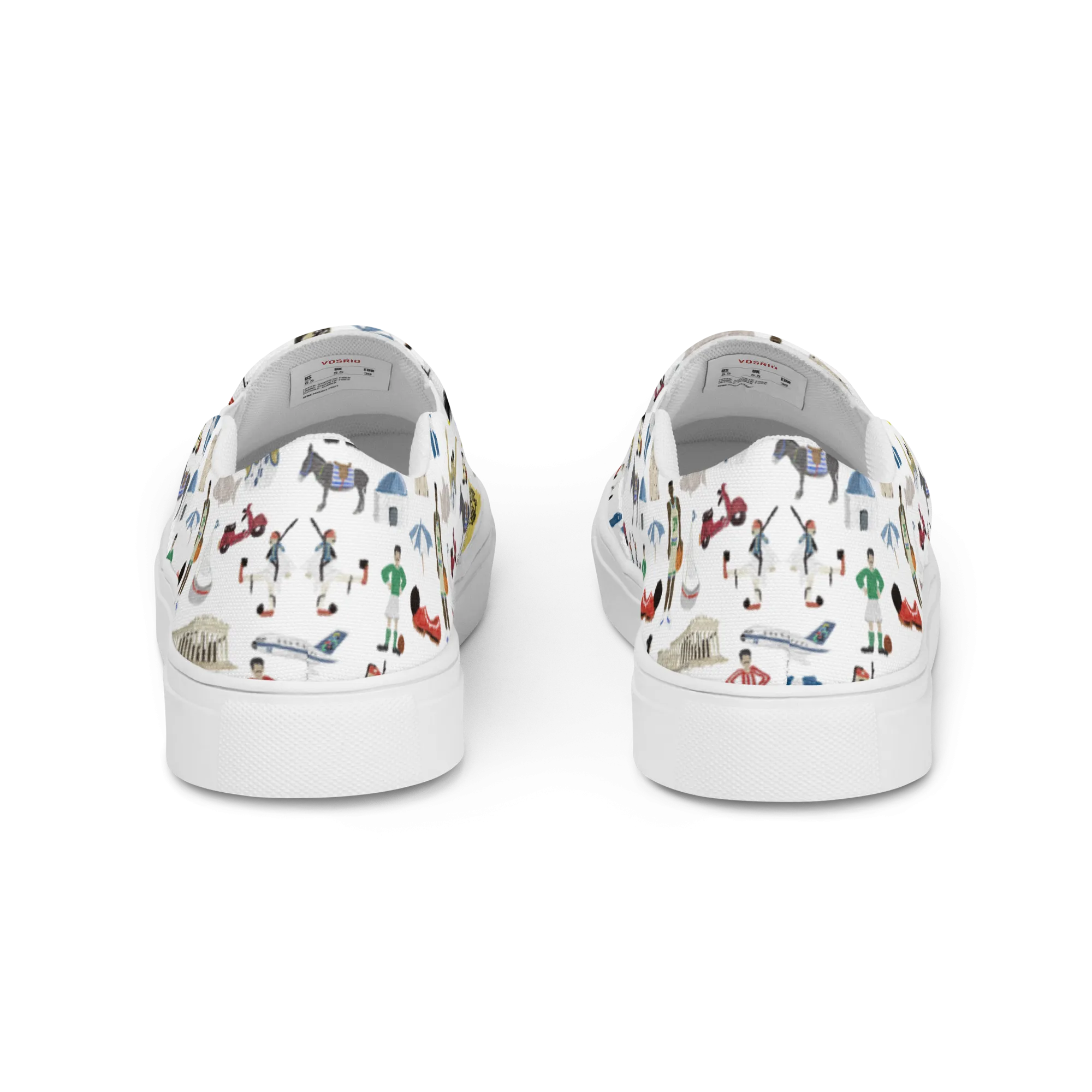 So You're Greek Mens slip-on canvas shoes