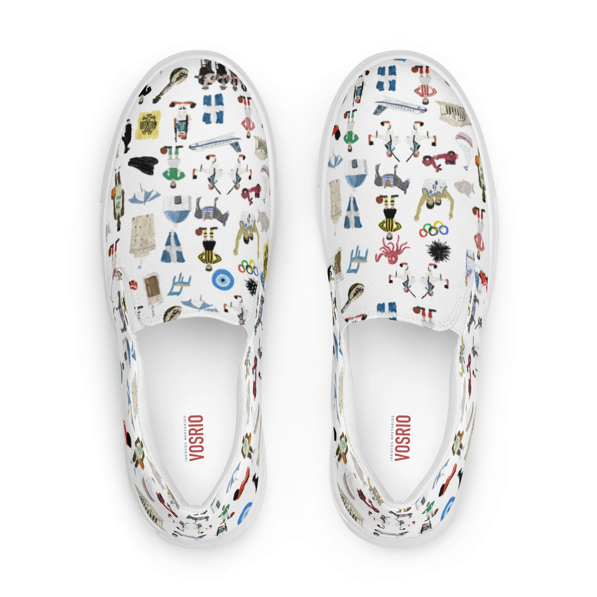 So You're Greek Womens slip-on canvas shoes
