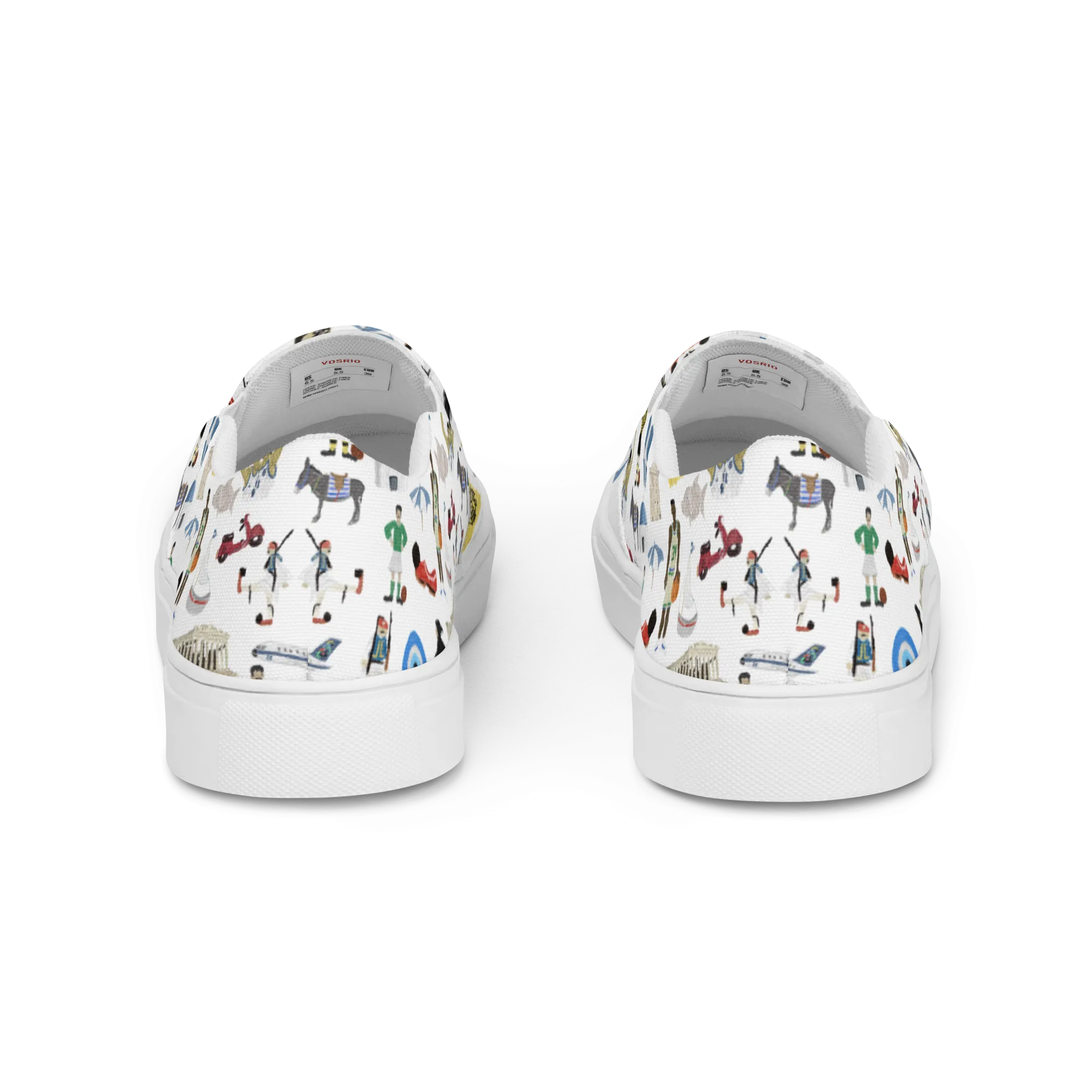 So You're Greek Womens slip-on canvas shoes