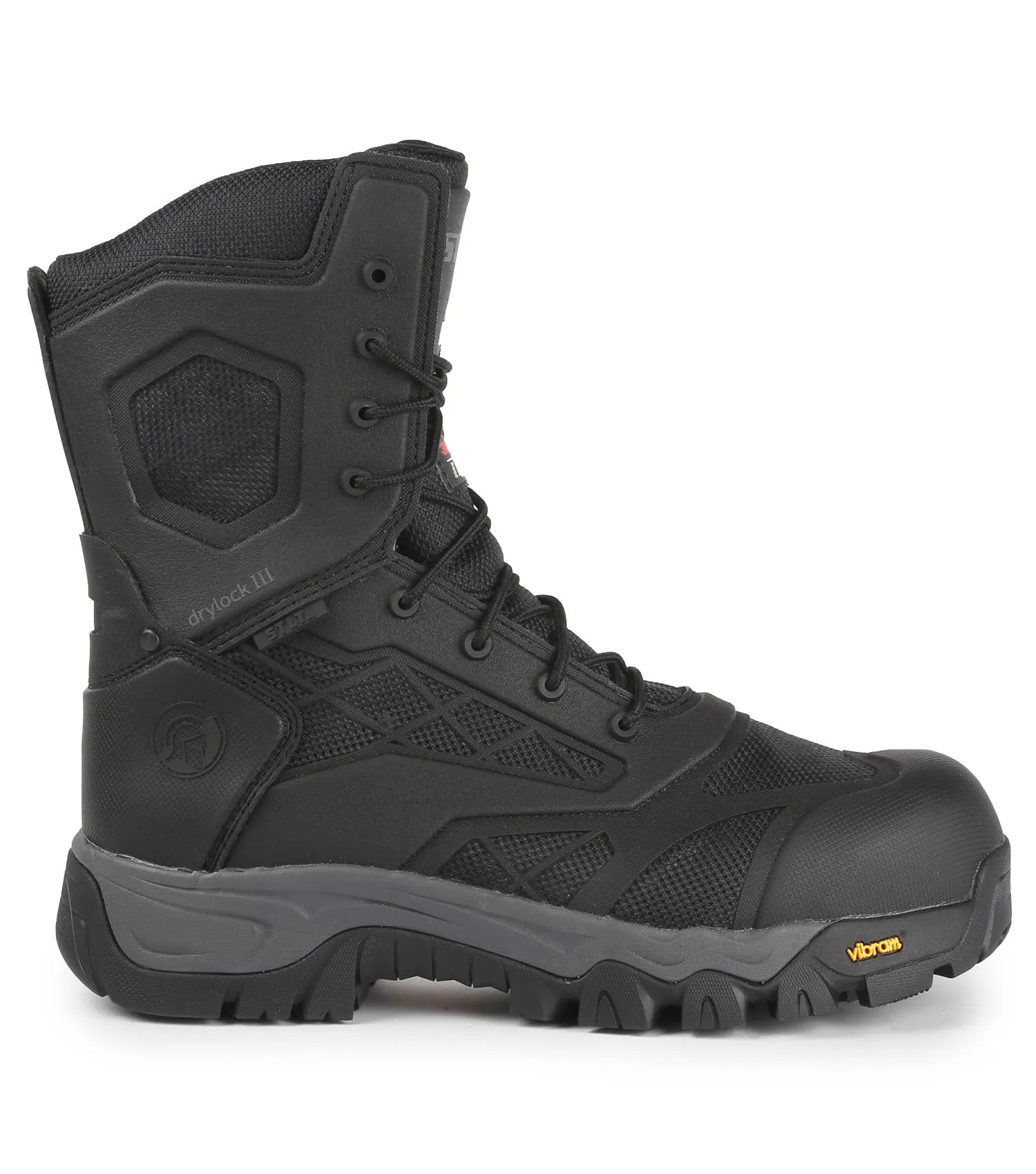 Stealth, Black | 8” Waterproof Work Boots | TC4  Vibram Outsole