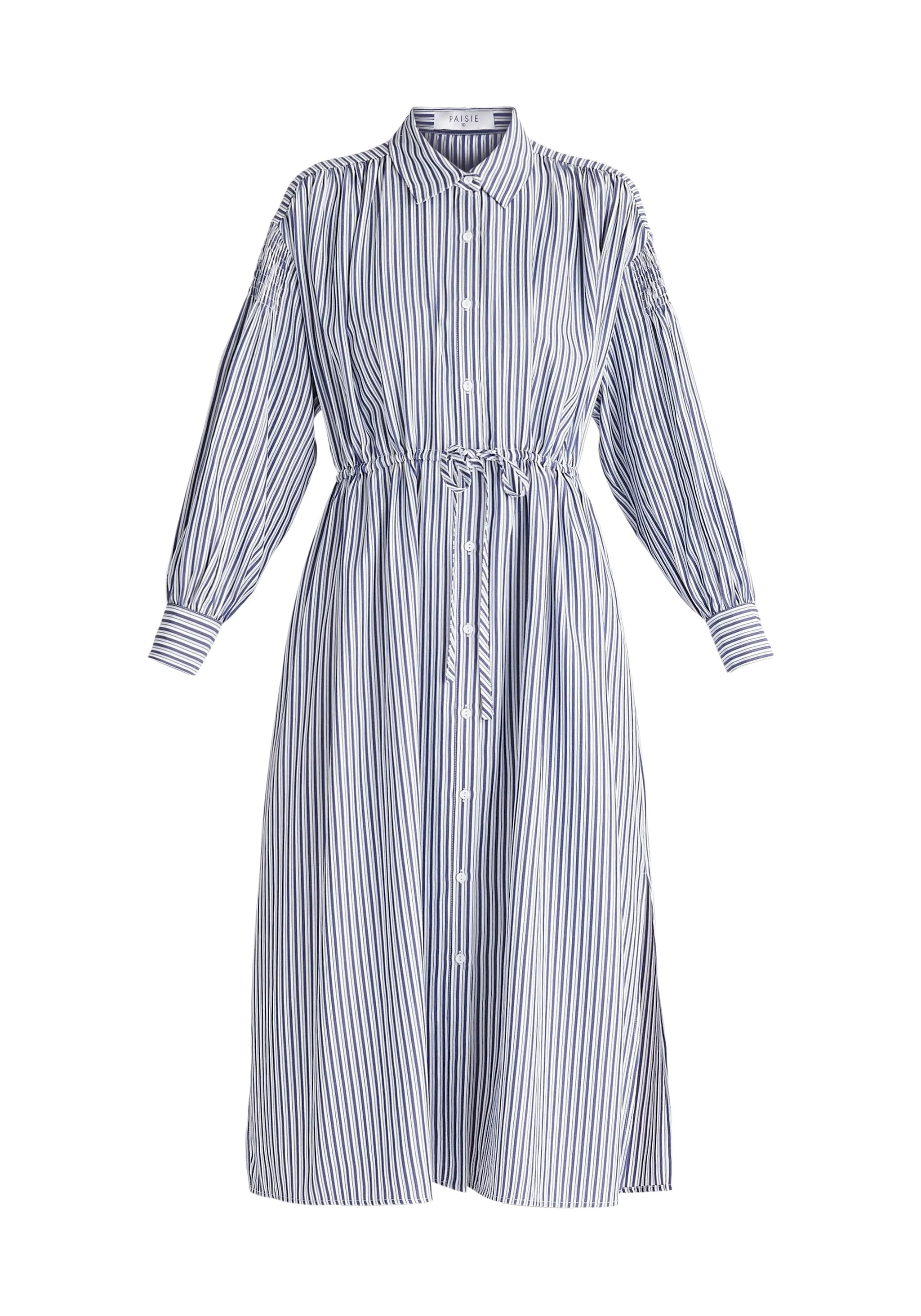 Striped Button Shirt Dress