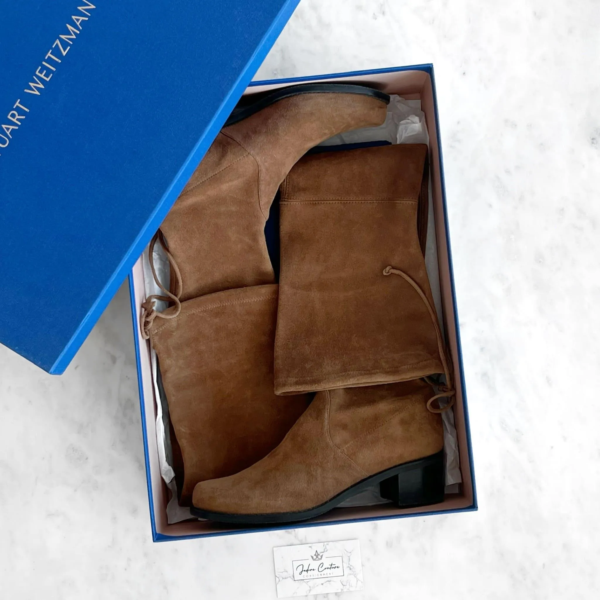Stuart Weitzman Brown Midland Boots 7