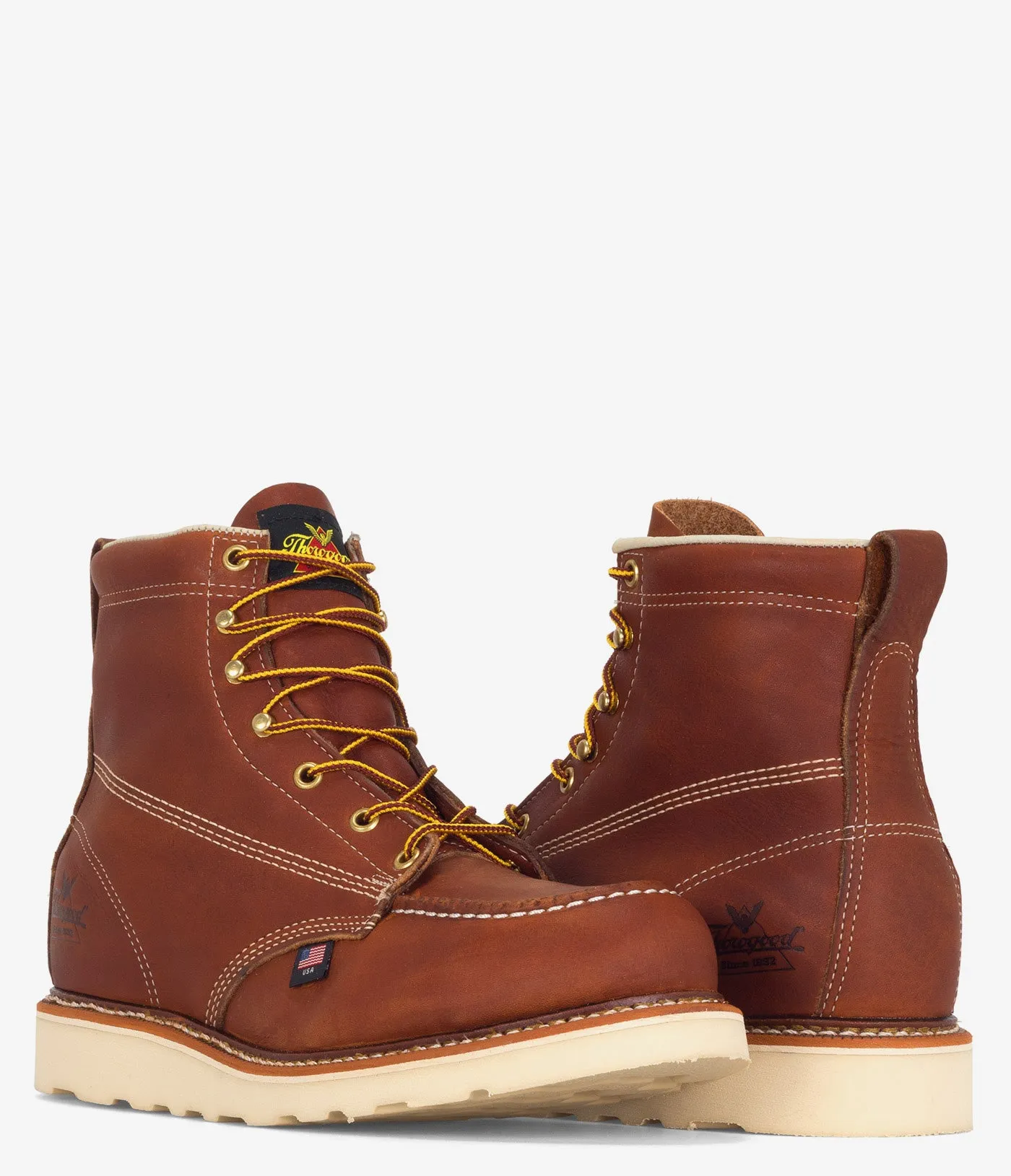 Thorogood American Heritage 6" Moc-Toe Safety Toe Work Boot - Men