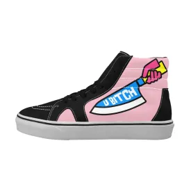 U Bitch High Top Sk8 Sneakers