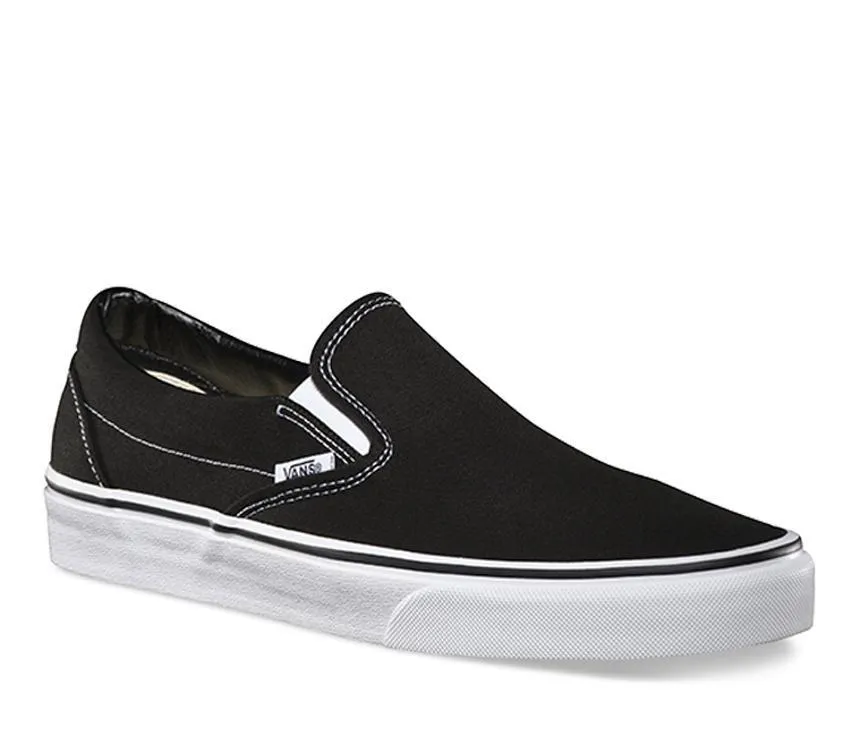 VANS CLASSIC SLIP ON BLACK/WHITE