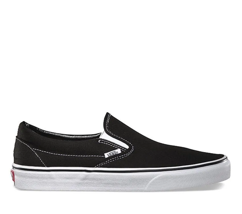 VANS CLASSIC SLIP ON BLACK/WHITE