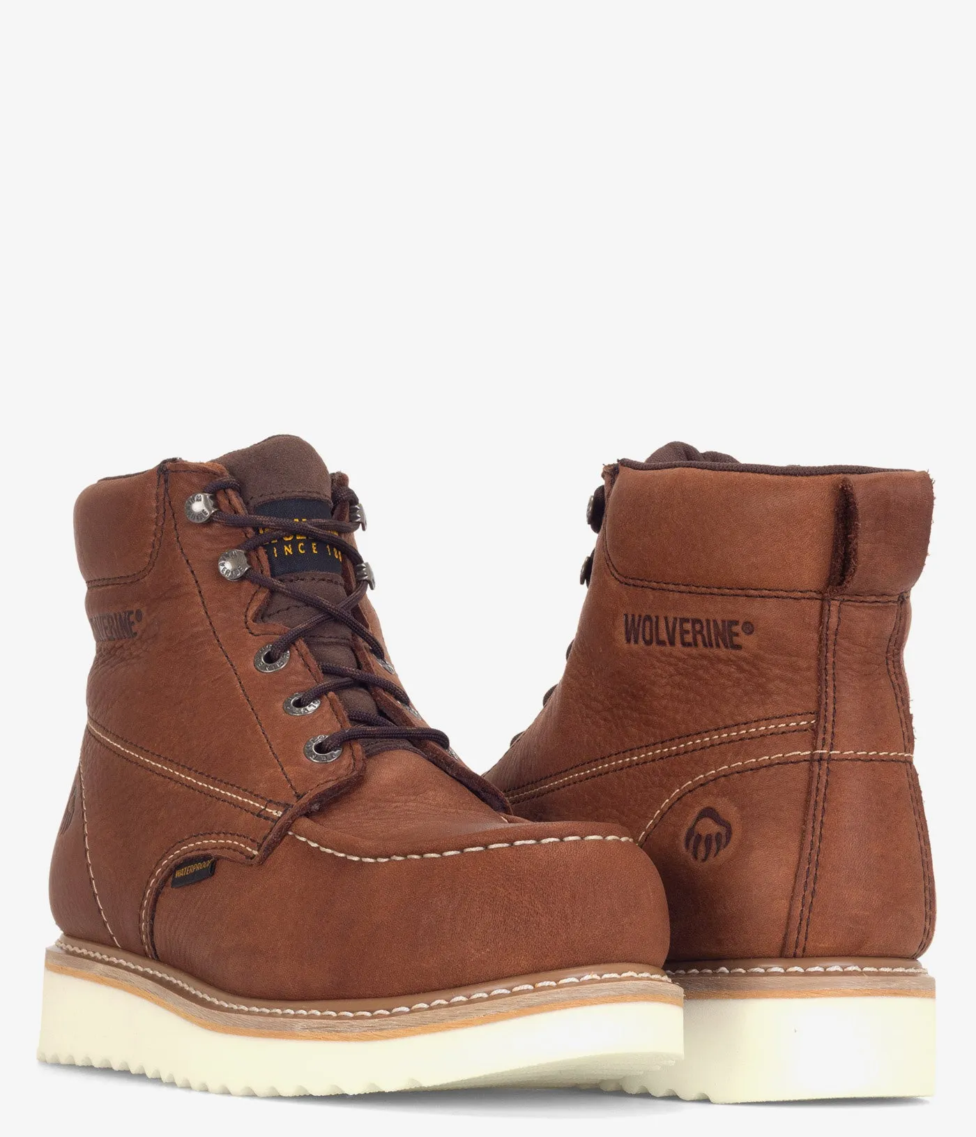 Wolverine Loader 6" Steel Toe Waterproof Wedge Boot - Men