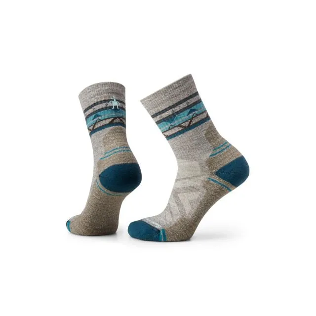 Women's Hike Light Cushion Zig Zag Valley Mid Crew Socks